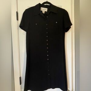 Jones New York‎ Size 10 Black Button front Dress